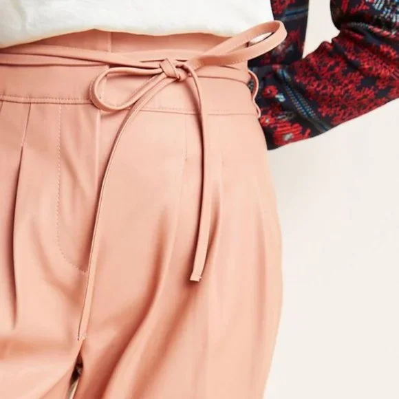Anthropologie BLANKNYC Chelsea Tapered Faux Leather pants new - Picture 3 of 7